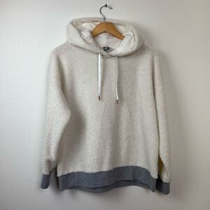 Xersion Women’s Cream White Fluffy Hoodie M